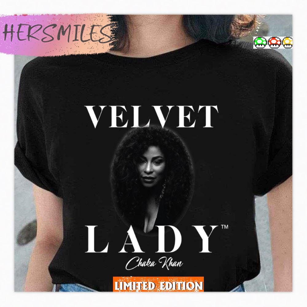 Velvet Lady Chaka Khan Stage Songwriter Vocalist Funk Band Rufus T-shirt