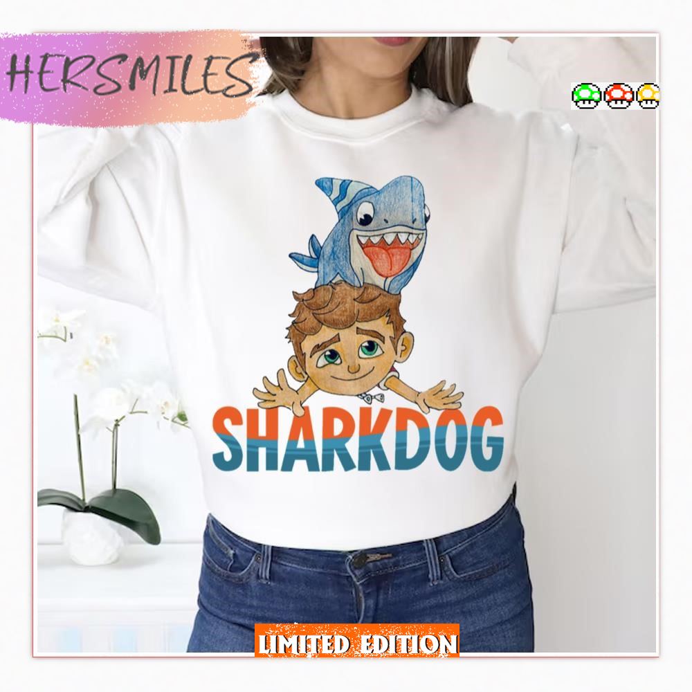 Vintage Cartoon 90s Sharkdog  T-shirt