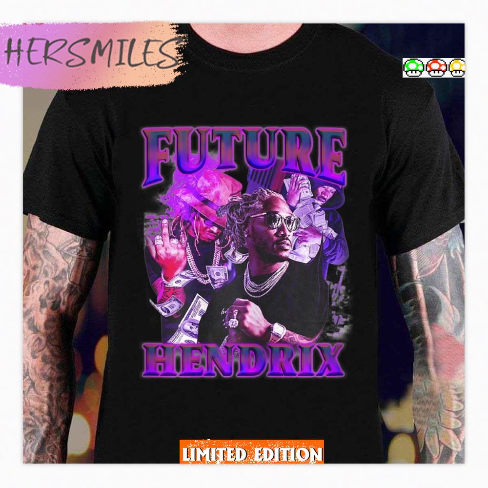 Vintage Futures Art Future Hendrix Rapper Legend 80s 90s  T-Shirt
