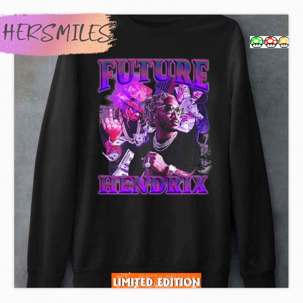 Vintage Futures Art Future Hendrix Rapper Legend 80s 90s  T-Shirt
