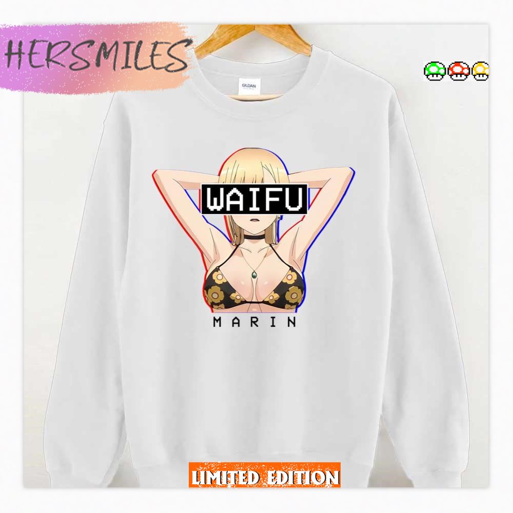Waifu Glitched Art My Dress Up Darling Marin Kitagawa T-shirt Waifu Glitched Art My Dress Up Darling Marin Kitagawa T-shirt