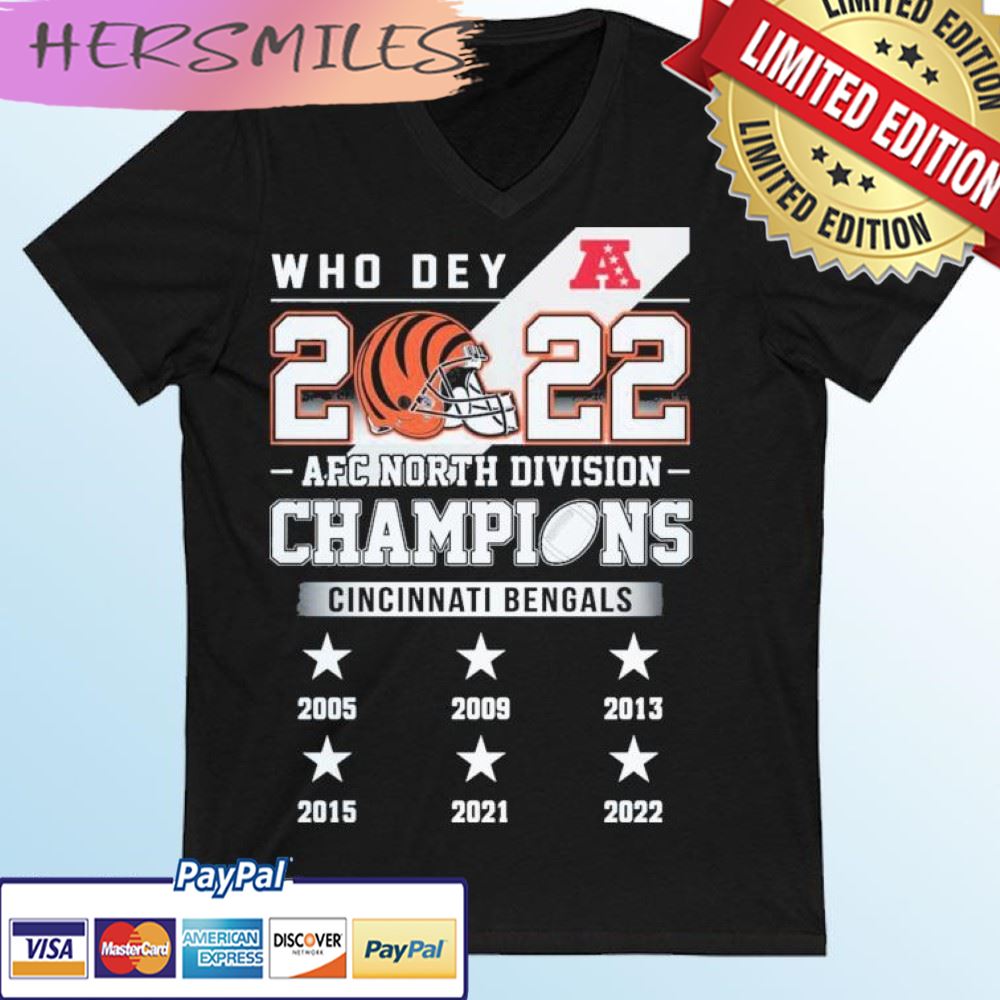 Cincinnati Bengals 2022 AFC North Division Champions Shirt - Limotees