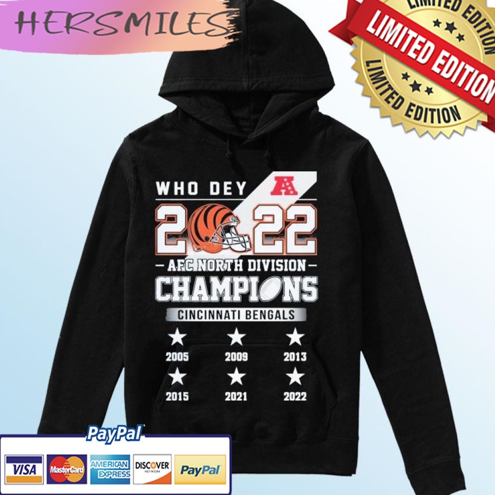 Cincinnati Bengals 2022 AFC North division champions divide and conquer  shirt, hoodie, sweater and v-neck t-shirt