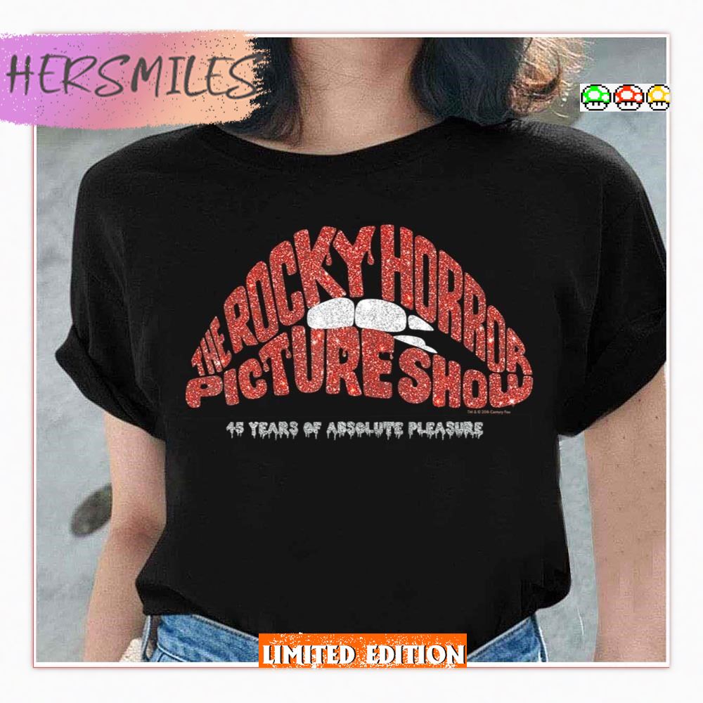 45 Years Glitter Lips Logo The Rocky Horror Picture Show T-Shirt