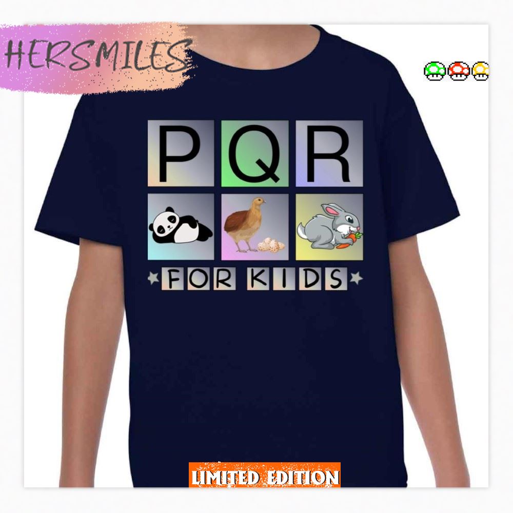 Alphabets For Kids Abc Pqr T-shirt Alphabets For Kids Abc Pqr T-shirt