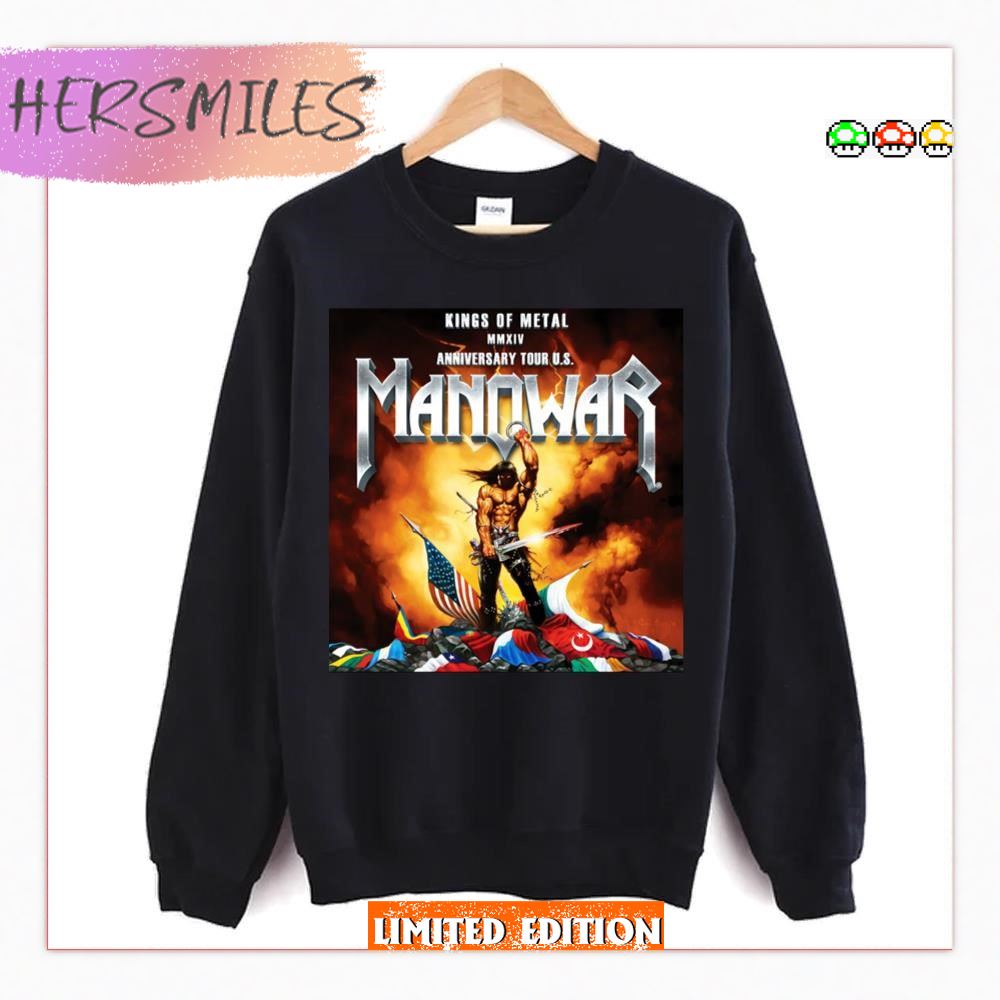 Anniversary Us Manowar Masep 2023 New Tour T-shirt Anniversary Us Manowar Masep 2023 New Tour T-shirt