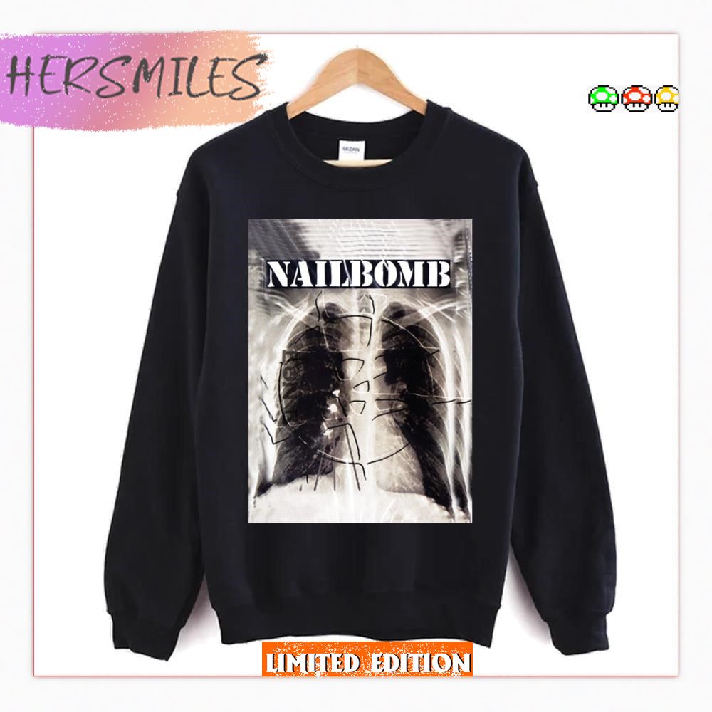 Black And White Lung Nailbomb T-shirt Black And White Lung Nailbomb T-shirt