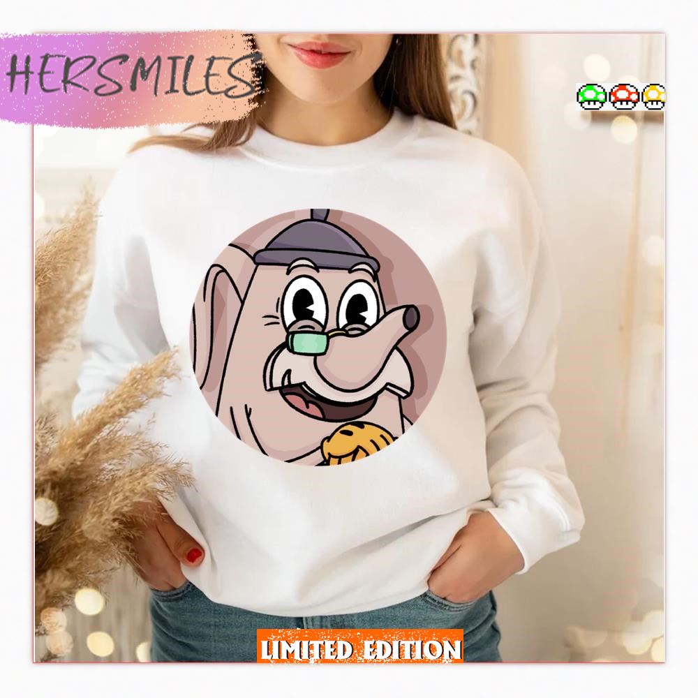 Cartoon Elder Kettle The Cuphead Show T-shirt Cartoon Elder Kettle The Cuphead Show T-shirt