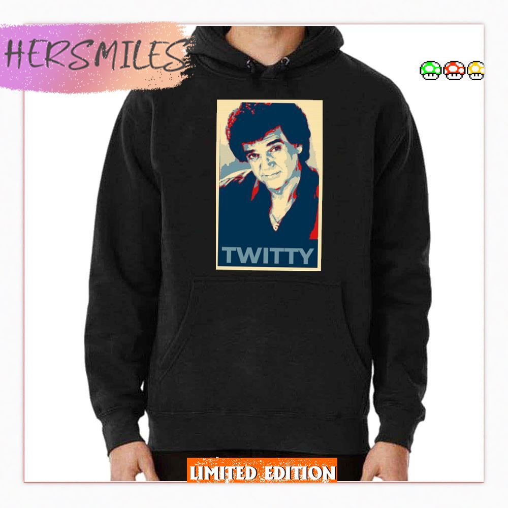 Halftone Graphic Conway Twitty T-Shirt