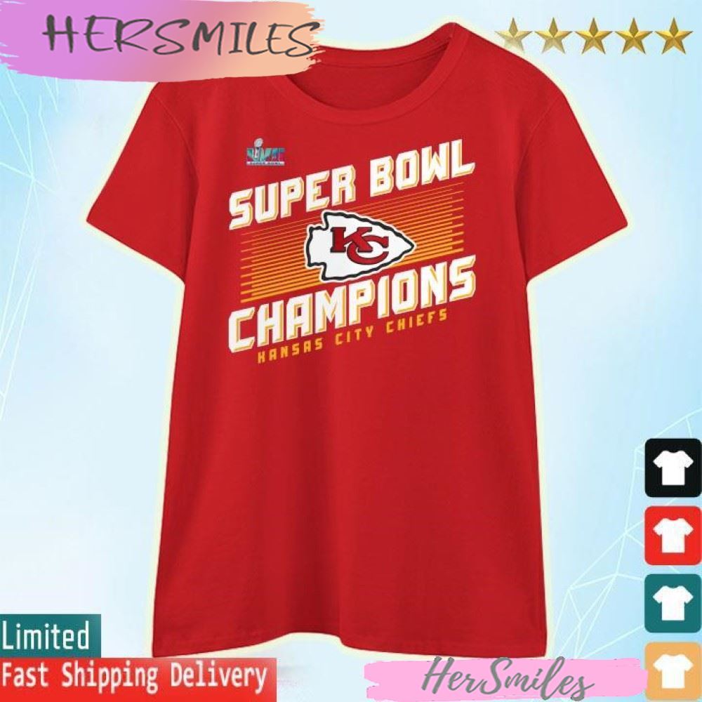 Youth Black Kansas City Chiefs Super Bowl LVII Roster T-Shirt