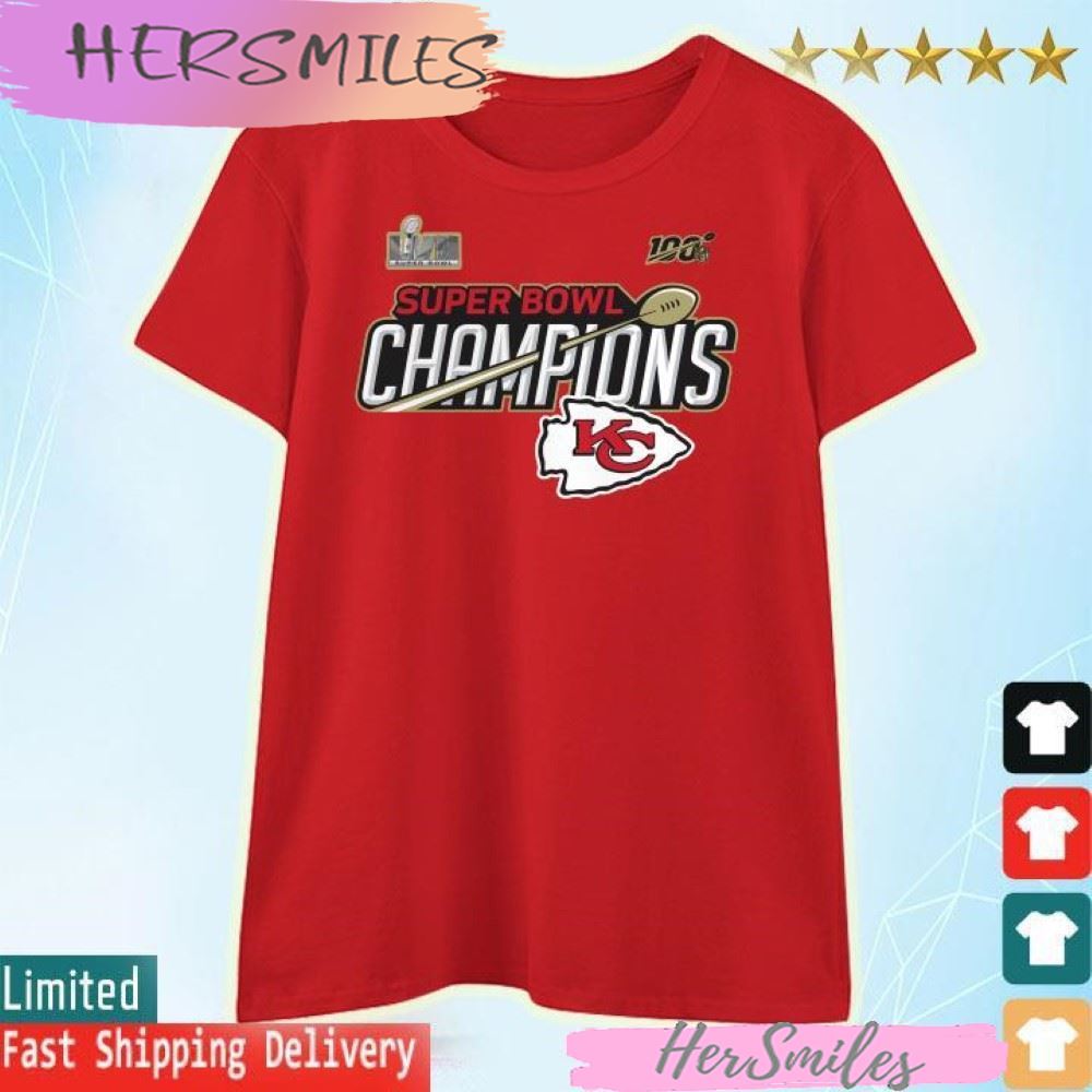 Youth Nike Black Kansas City Chiefs Super Bowl LVII Champions Locker Room Trophy Collection Long Sleeve T-Shirt Size: Large