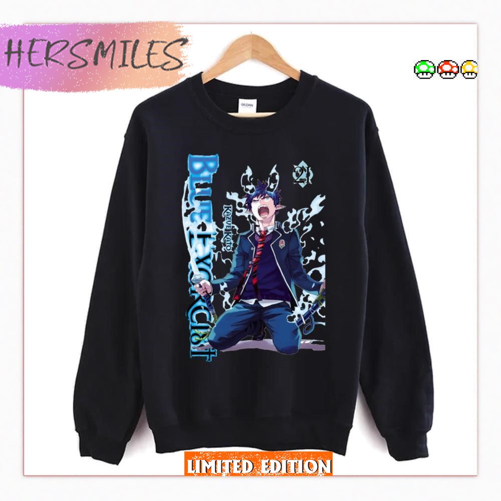 Keep Fighting Blue Exorcist Anime Cover T-shirt Keep Fighting Blue Exorcist Anime Cover T-shirt