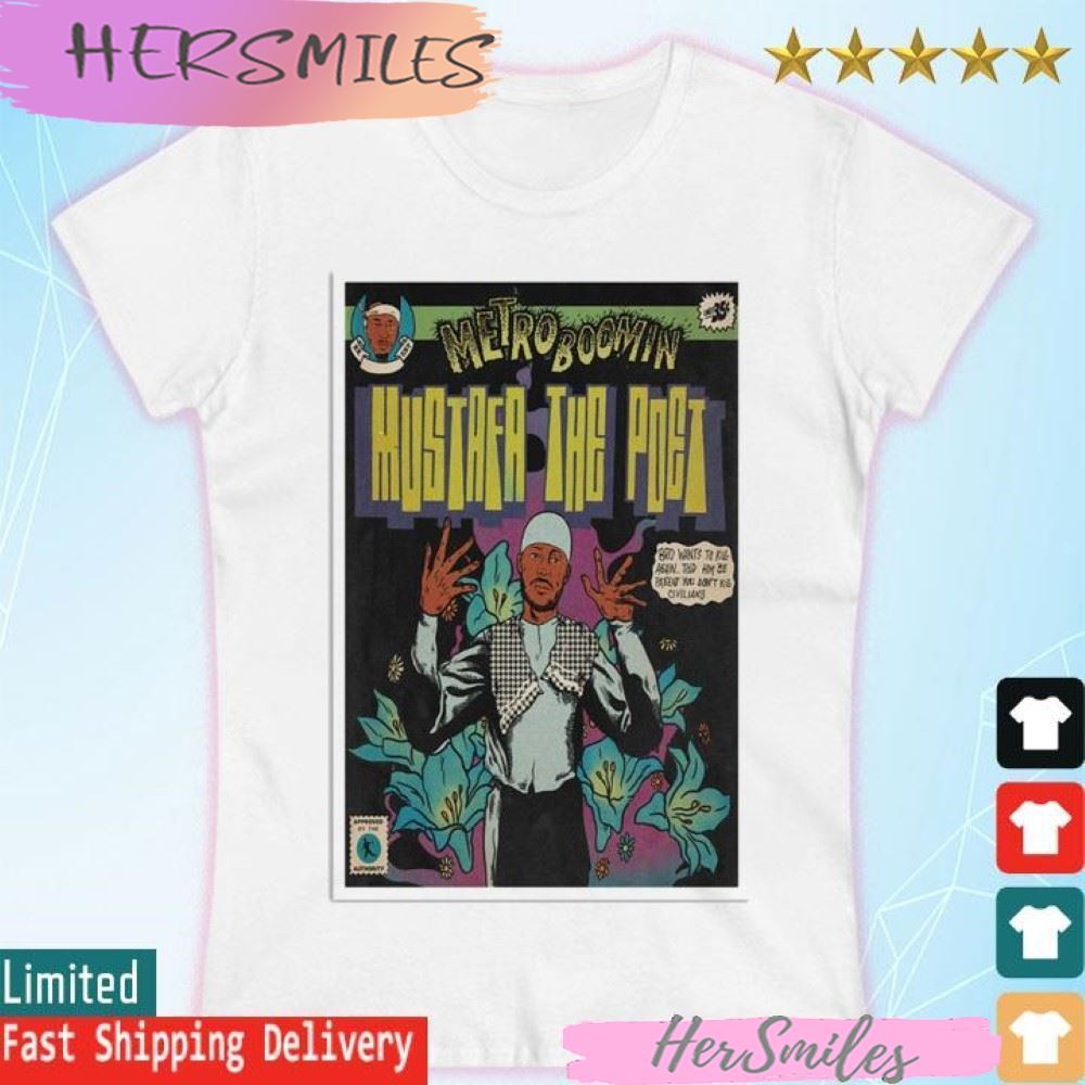 Metro Boomin Mustafa The Poet Comic T-shirt Metro Boomin Mustafa The Poet Comic T-shirt