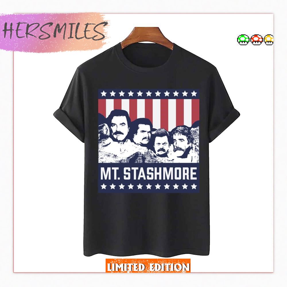 Mount Stashmore Celebrity Mustaches Unisex T-Shirt