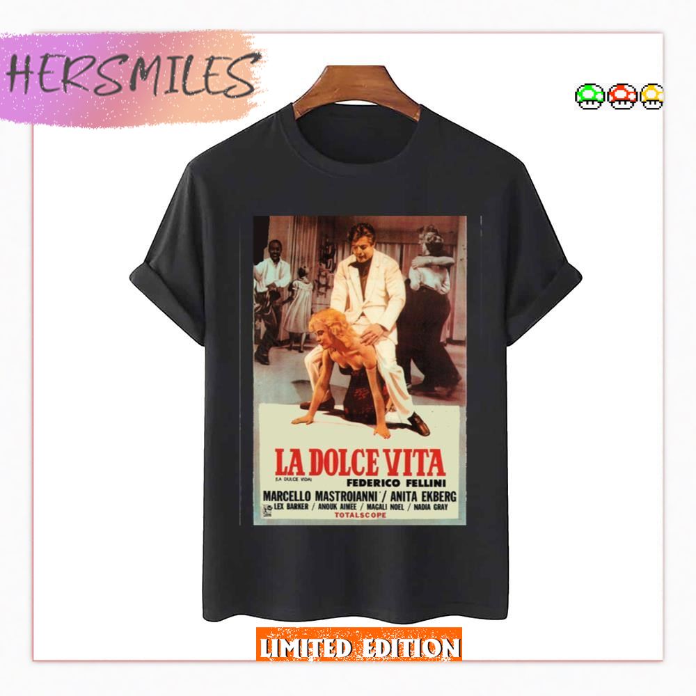 Movie Film Aesthetic Federico Fellini La Dolce Vita Unisex T-Shirt