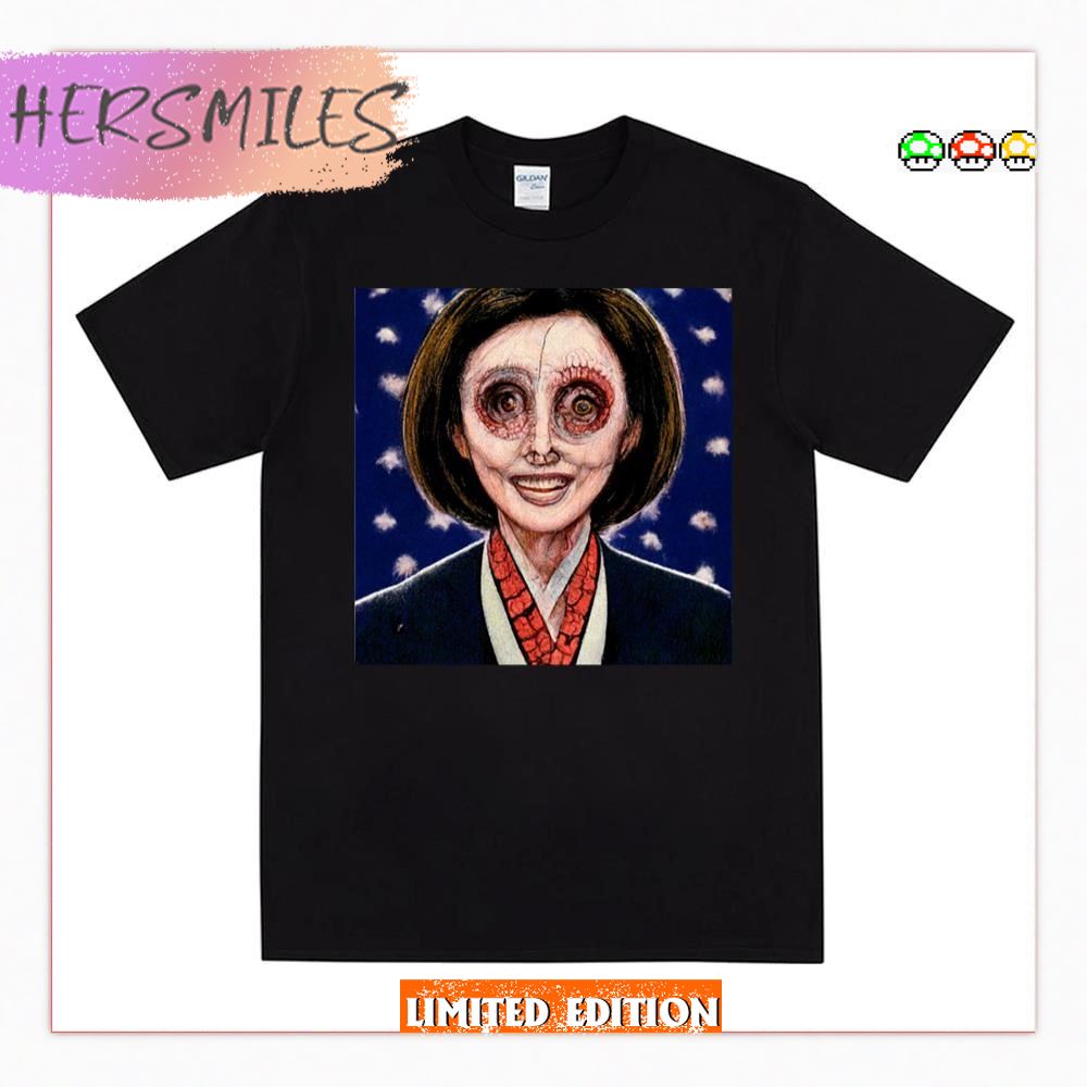 Nancy Pelosi Junji Ito Politicians T-shirt Nancy Pelosi Junji Ito Politicians T-shirt