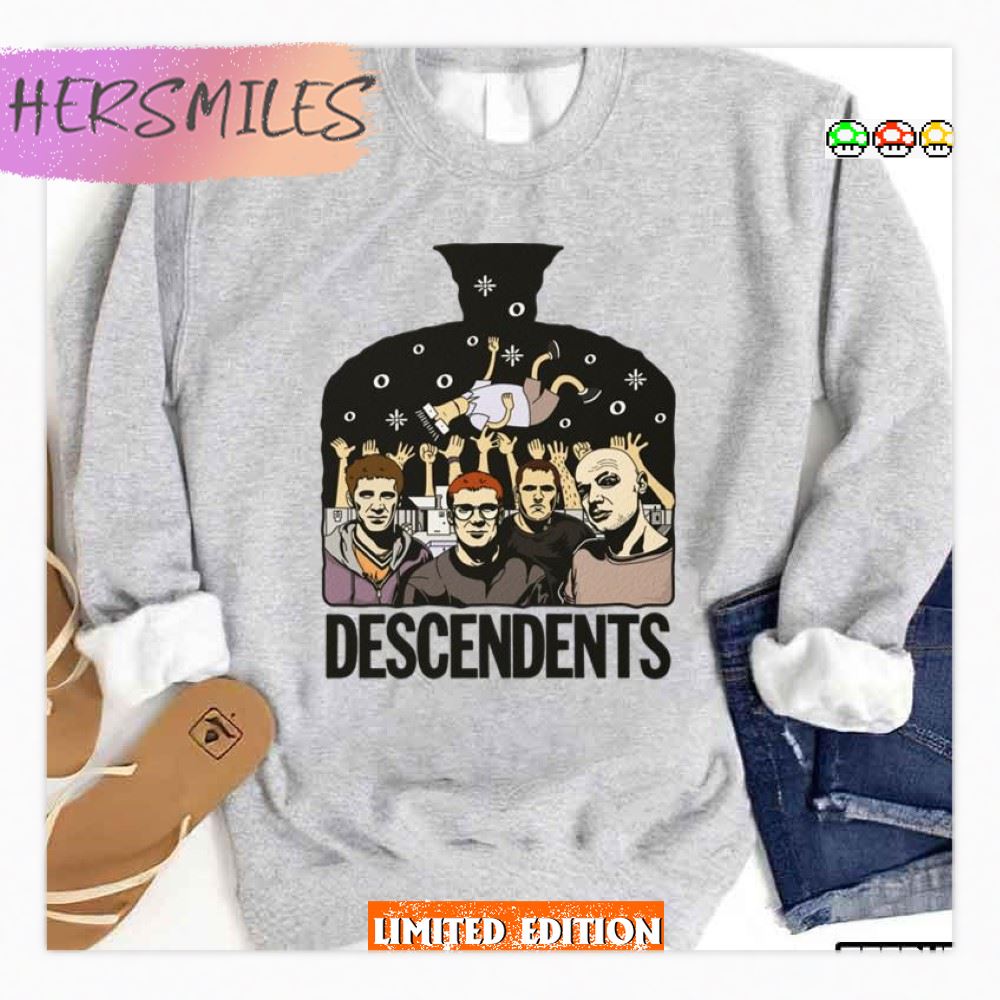 Oldies Punk Funny Art Descendents T-shirt Oldies Punk Funny Art Descendents T-shirt