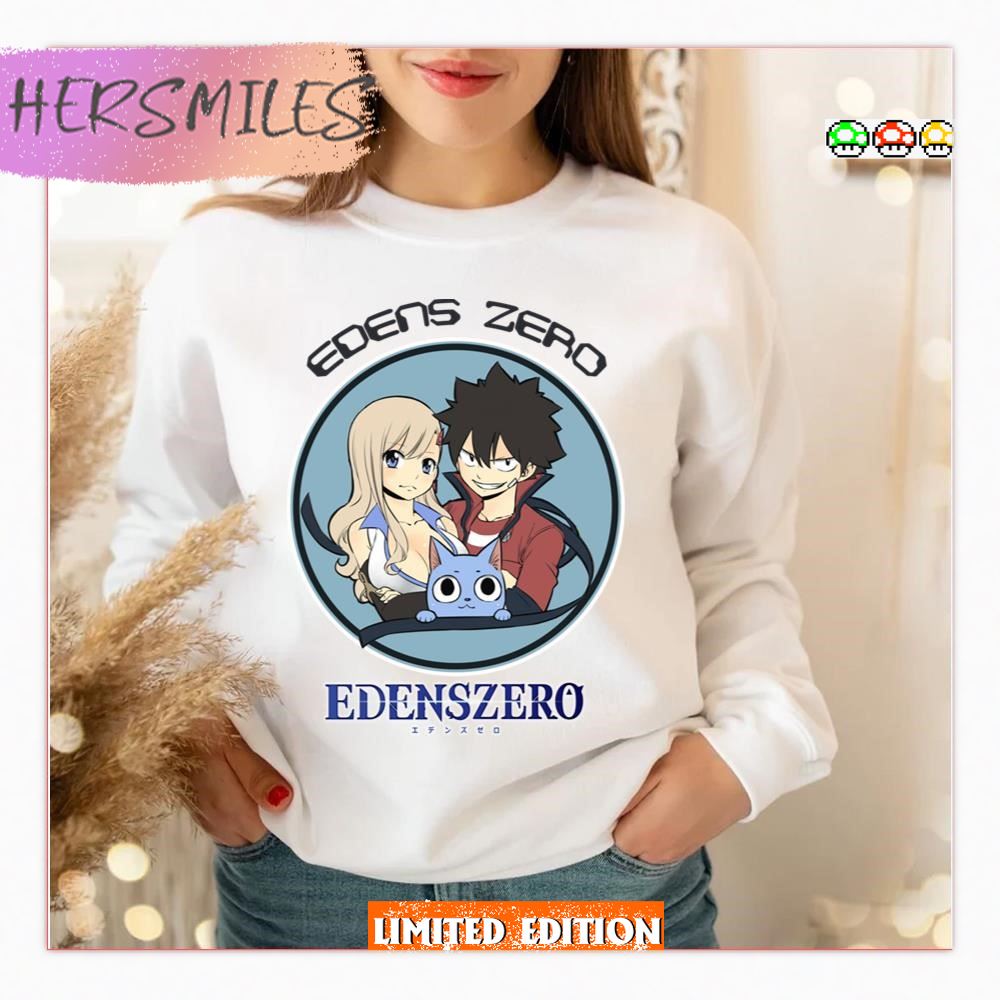 Rebecca And Shiki Edens Zero Round Design T-shirt Rebecca And Shiki Edens Zero Round Design T-shirt