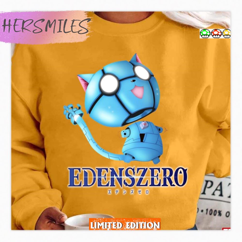 The Robot Cat Happy Edens Zero T-shirt