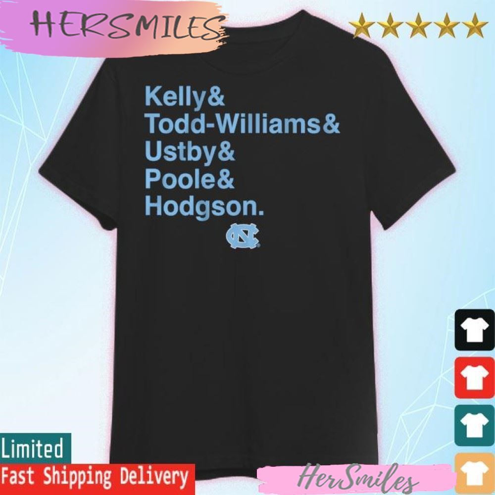 Unc Basketball Kelly & Todd - Williams & Ustby & Poole & Hodgson T-shirt Unc Basketball Kelly & Todd - Williams & Ustby & Poole & Hodgson T-shirt