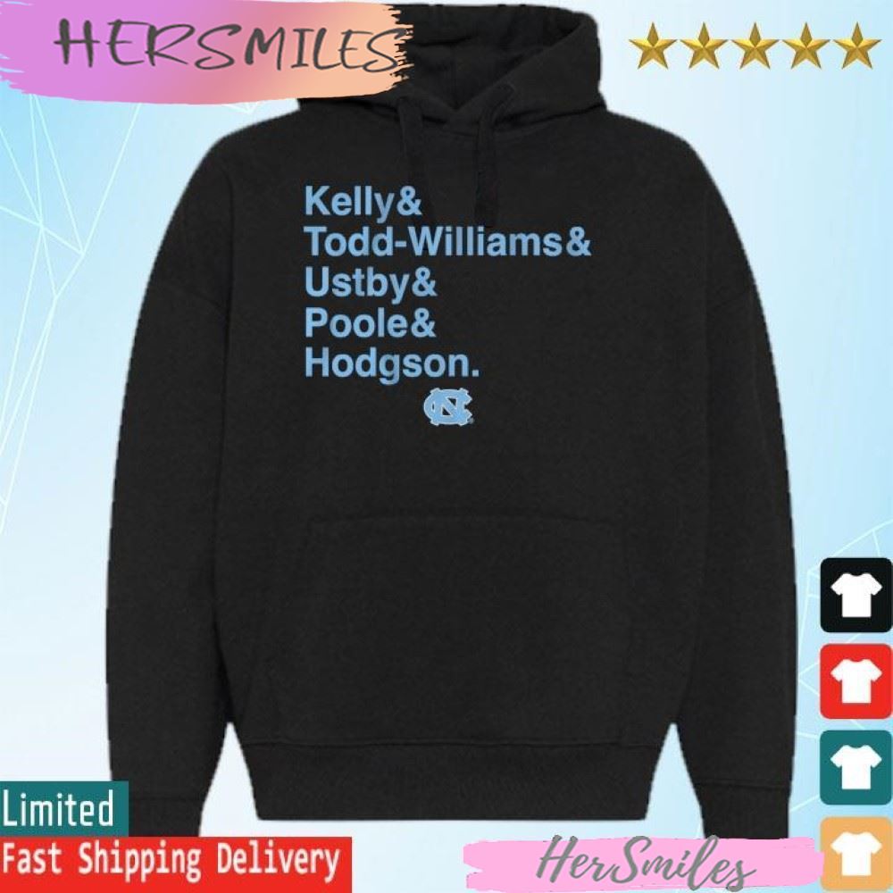 Unc Basketball Kelly & Todd - Williams & Ustby & Poole & Hodgson T-shirt Unc Basketball Kelly & Todd - Williams & Ustby & Poole & Hodgson T-shirt