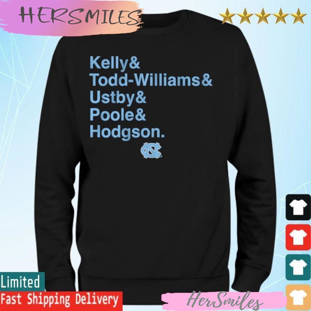 Unc Basketball Kelly & Todd - Williams & Ustby & Poole & Hodgson T-shirt Unc Basketball Kelly & Todd - Williams & Ustby & Poole & Hodgson T-shirt