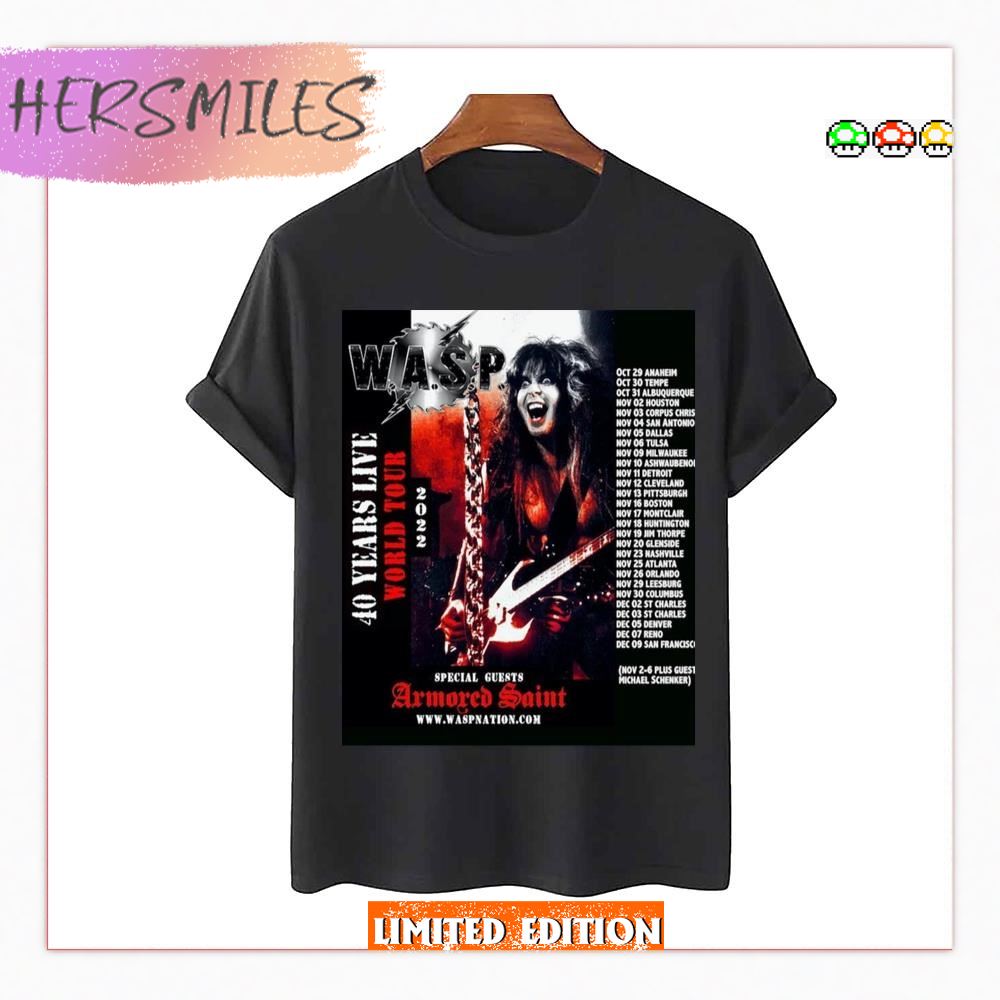 Wasp Aus 2022 2023 New Tour T-shirt