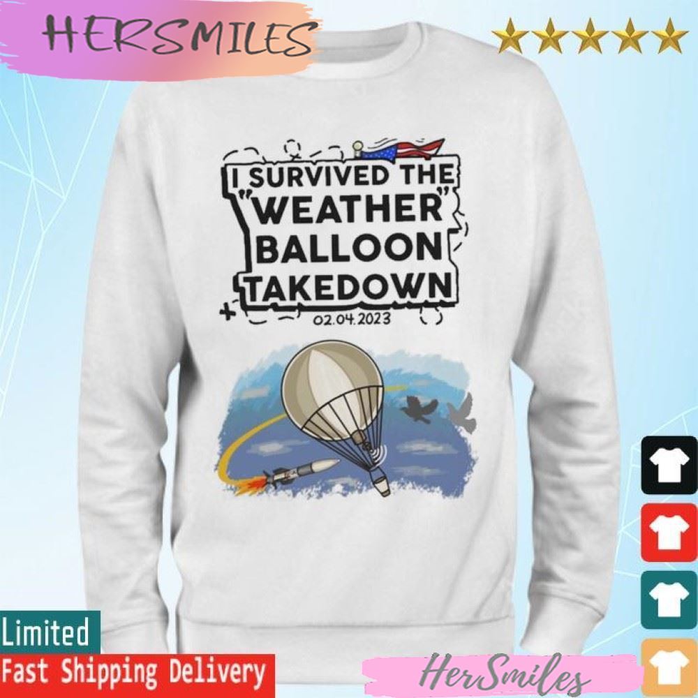 Weather Balloon Takedown Survivor Chinese Spy Balloon T-shirt Weather Balloon Takedown Survivor Chinese Spy Balloon T-shirt