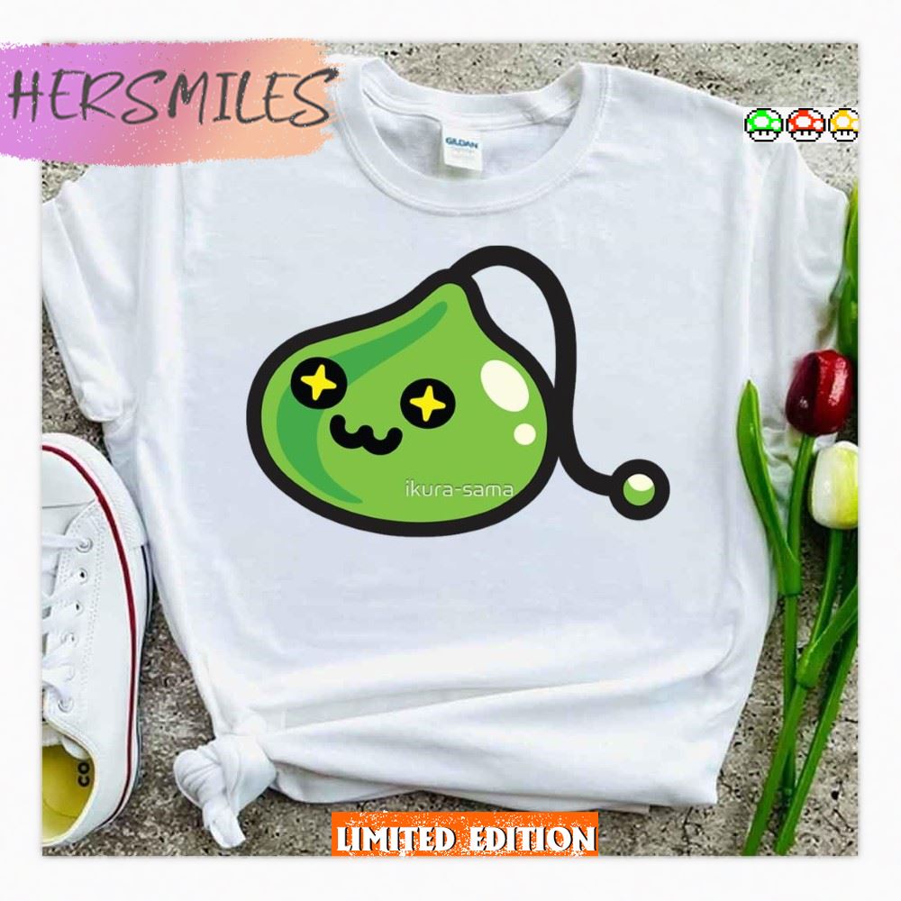 Cute Maplestory Slime Green T-Shirt Cute Maplestory Slime Green T-Shirt