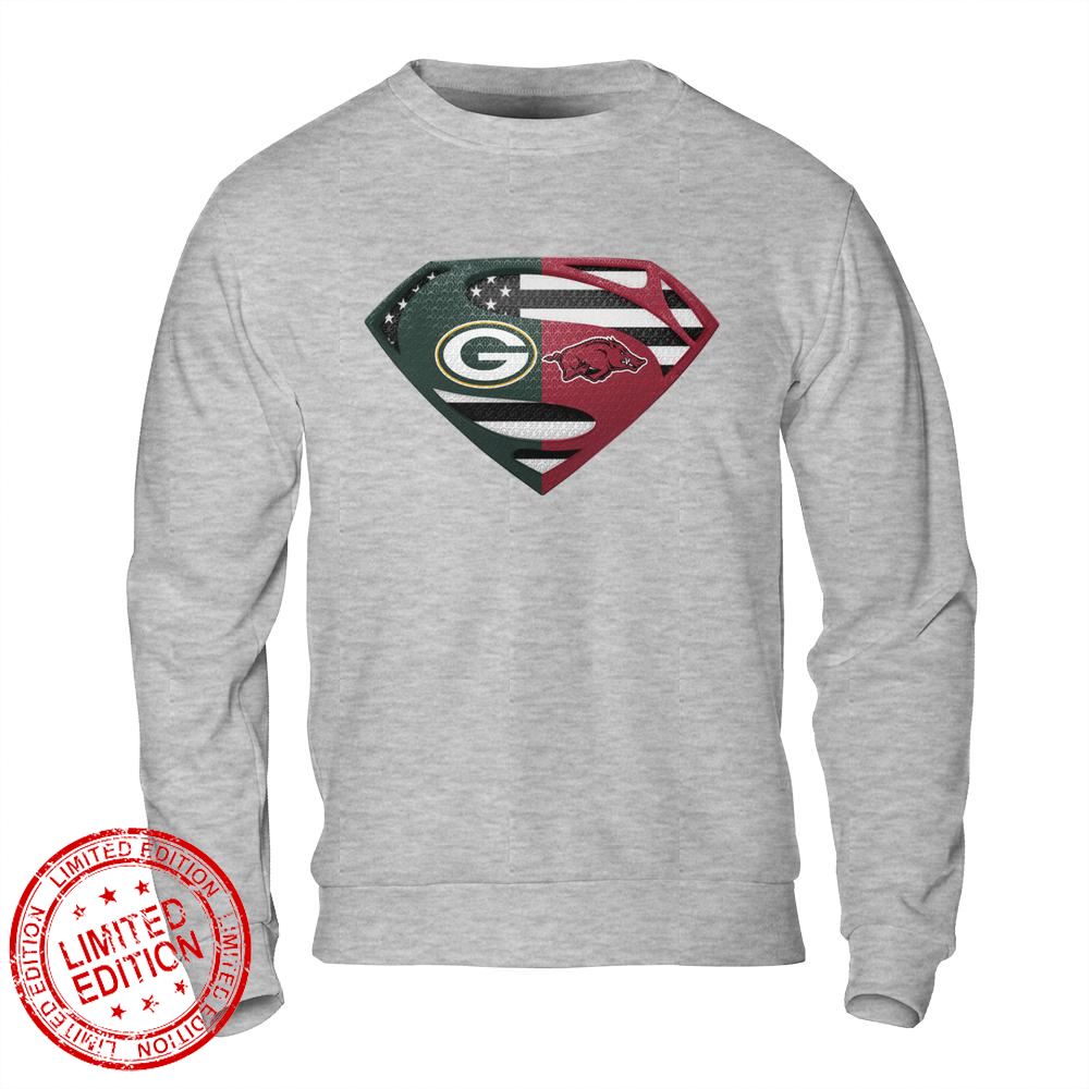 NFL Green Bay Packers Superman logo Double-sided Men's Small Unisex  T-Shirt