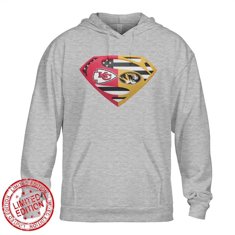 Kansas City Chiefs Missouri Cleveland Tigers Superman Logo Us Flag Shirt Kansas City Chiefs Missouri Cleveland Tigers Superman Logo Us Flag Shirt