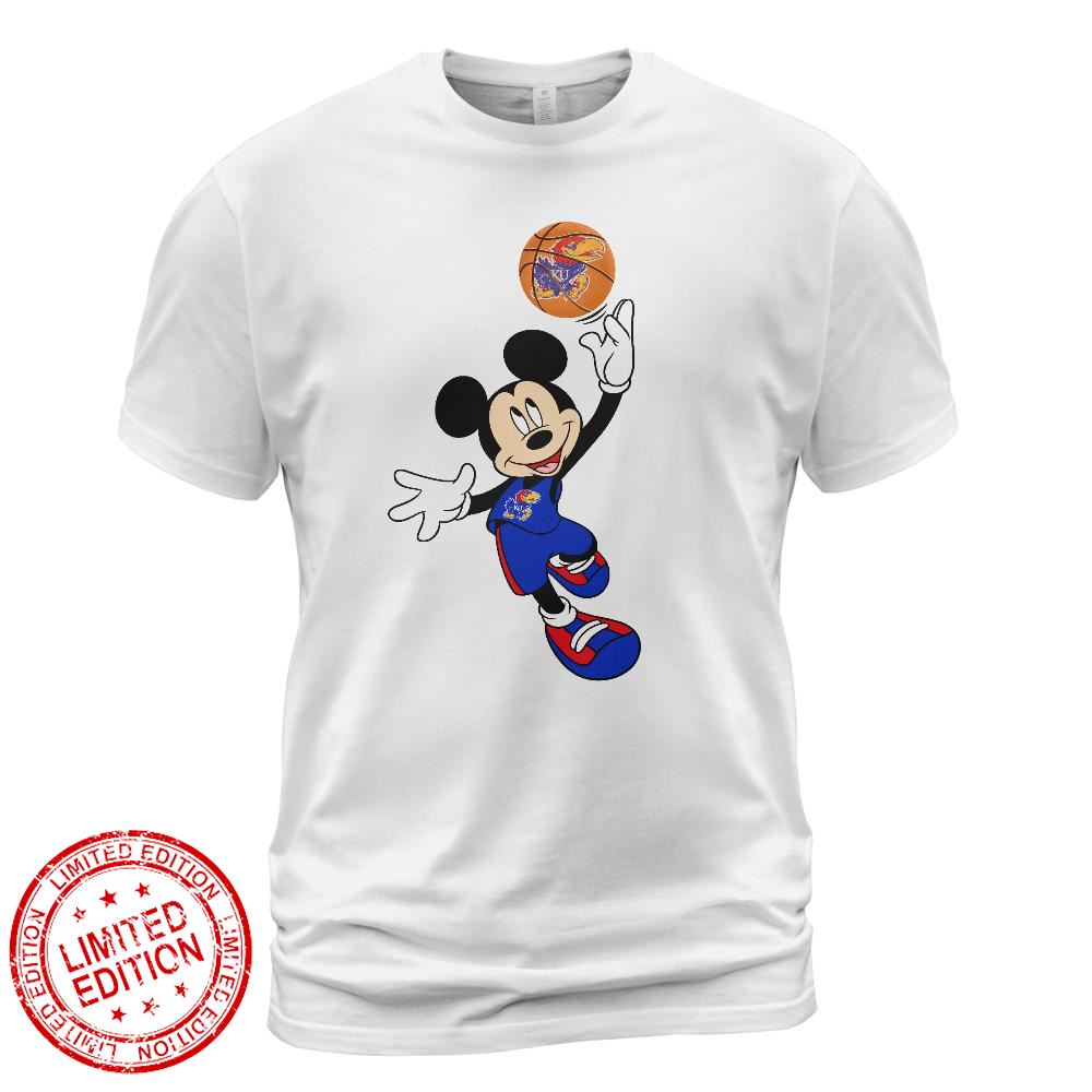 Kansas Jayhawks Mickey Basketball NCAA March Madness Shirt