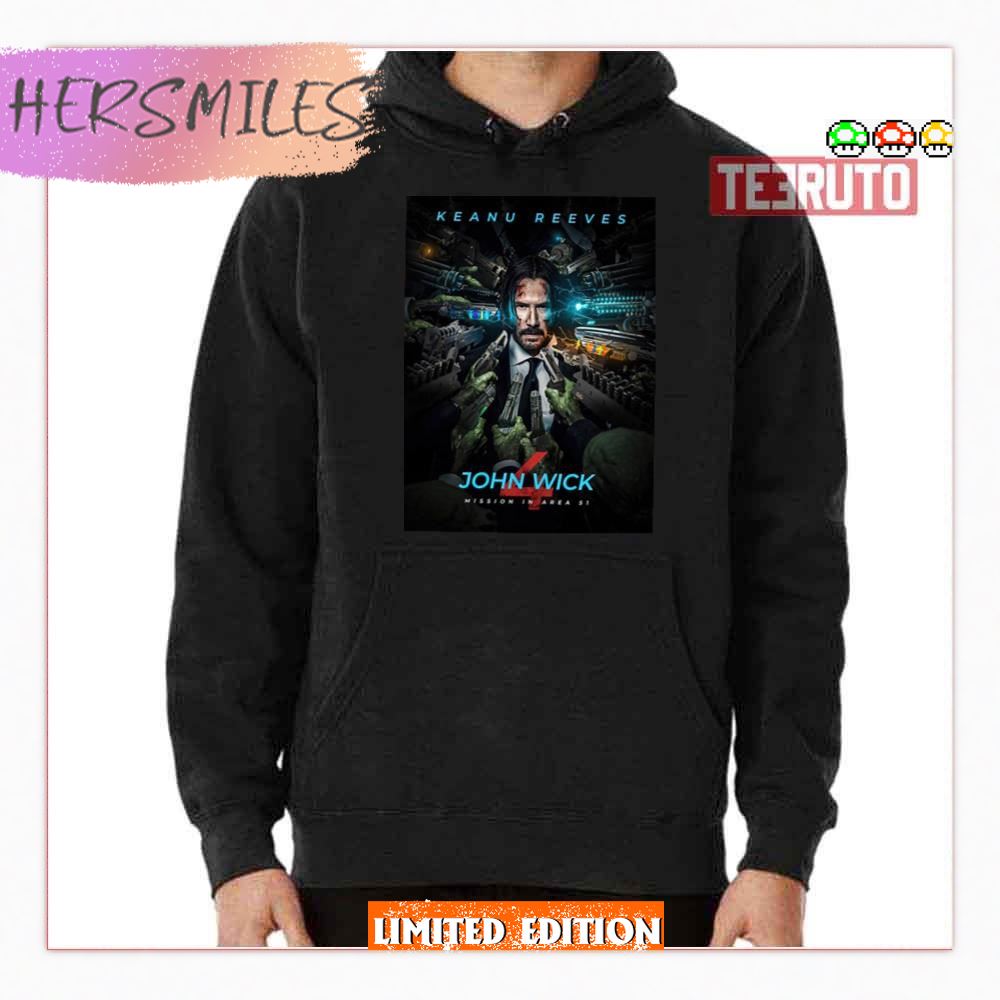 Keanu Reeves John Wick Mission In Area T-Shirt