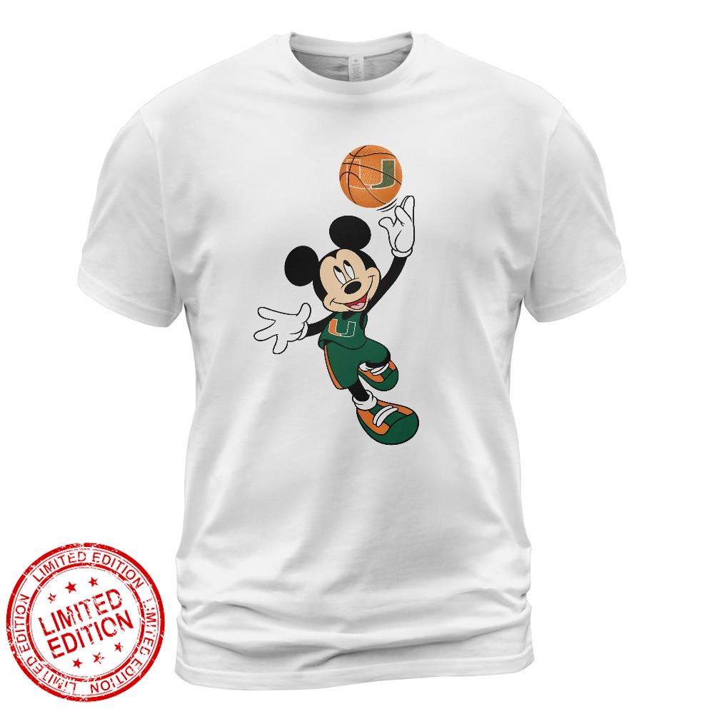 Miami Hurricanes Mickey Basketball NCAA March Madness Shirt