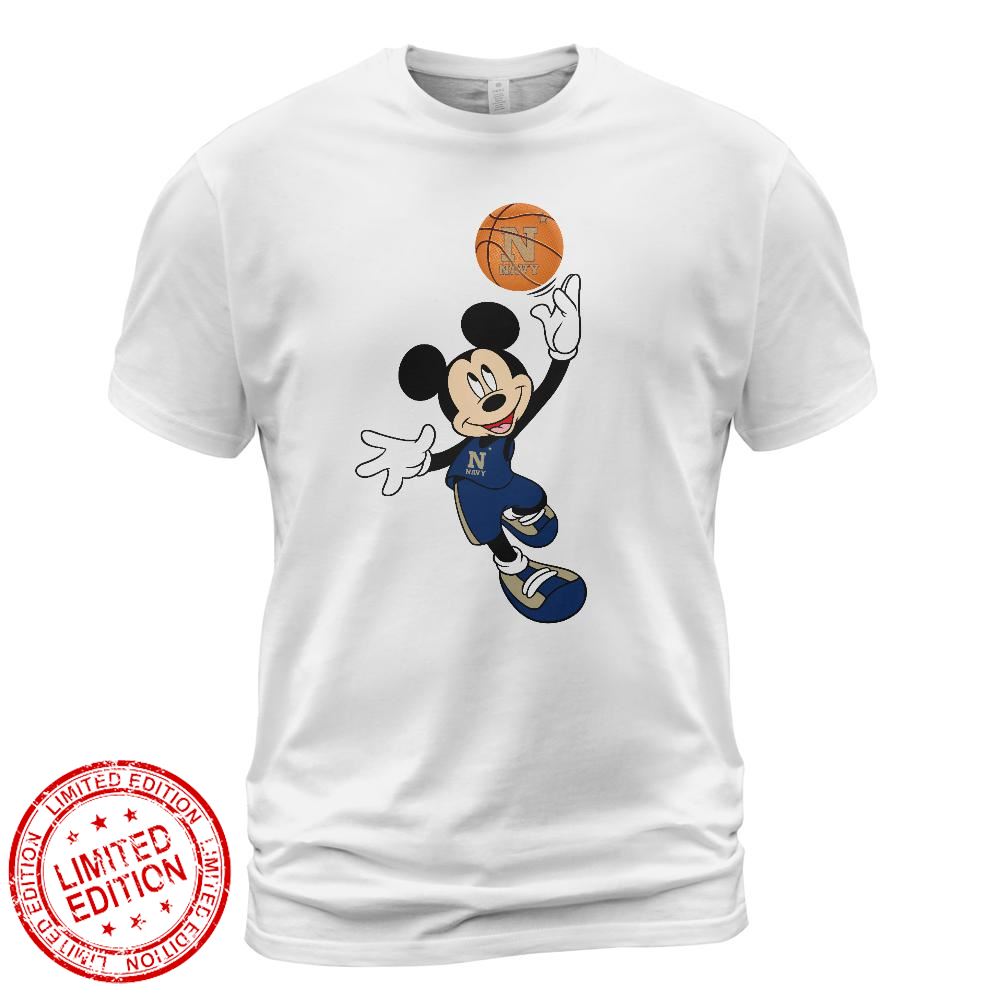 Navy Midshipmen Mickey Basketball NCAA March Madness Shirt