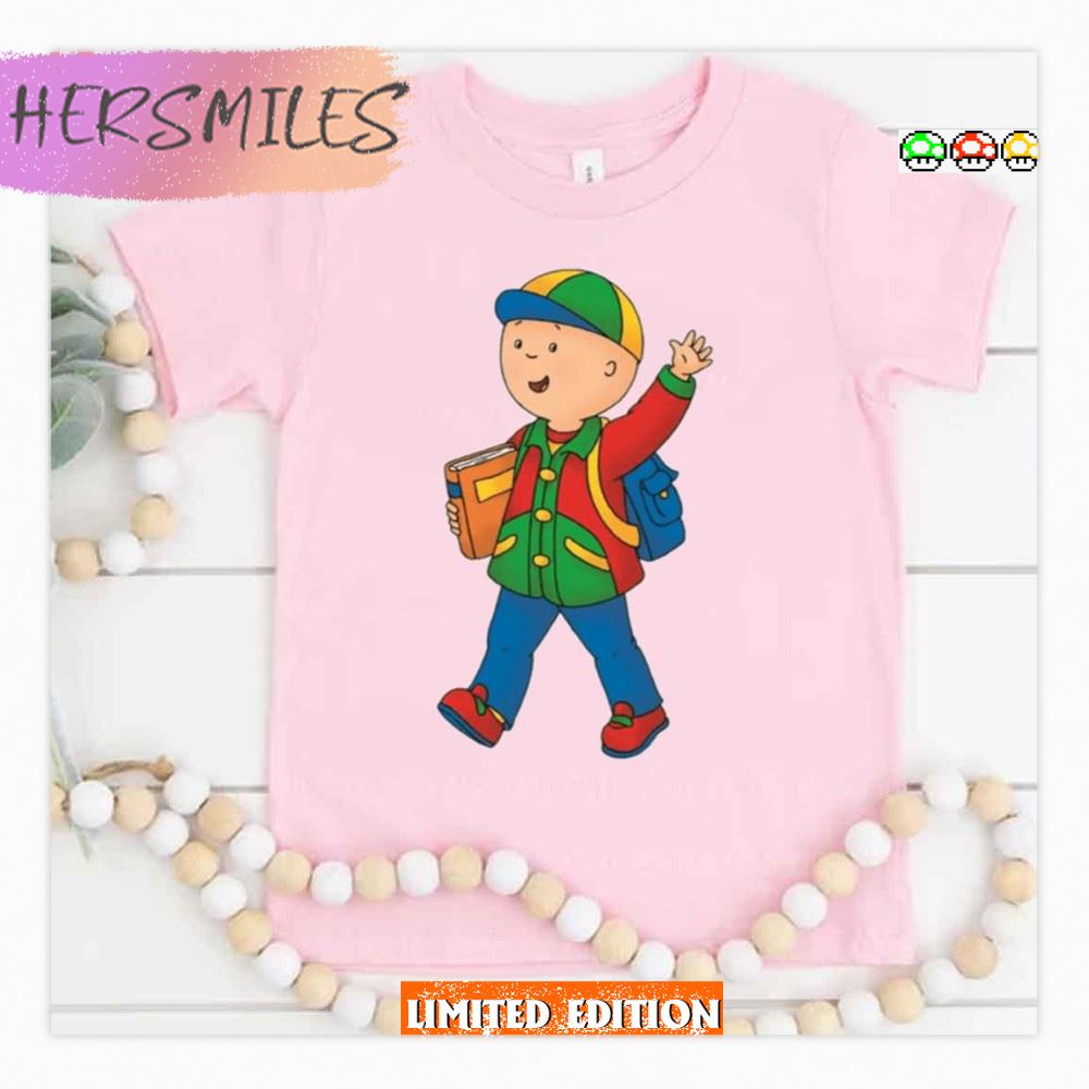 On His Way To School Caillou Shirt