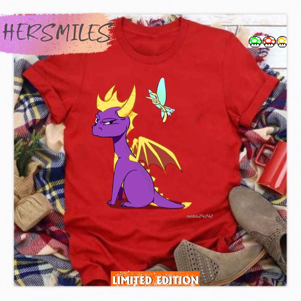 Tiny And Angry Spyro The Dragon T-Shirt Tiny And Angry Spyro The Dragon T-Shirt