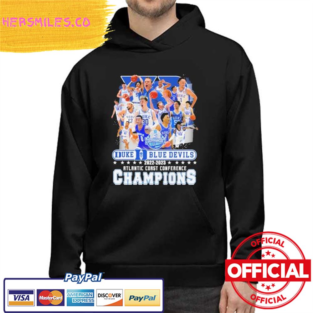 Official Duke Blue Devils 2022-2023 Atlantic Coast Conference Champions Shirt