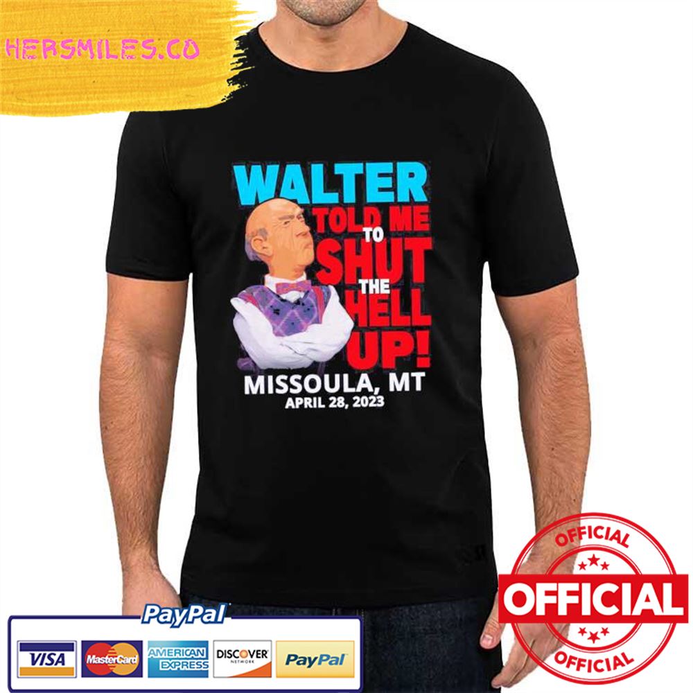 Official Walter Jeff Dunham Missoula MT April 28 2023 Tour Shirt