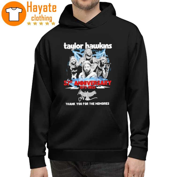 Taylor Hawkins 51st Anniversary 1972-2023 thank You for the memories signature Shirt
