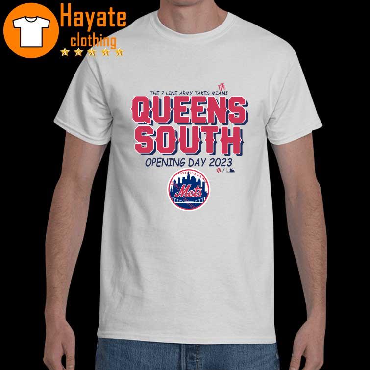 The 7 Line Army Takes Miami Queens South Opening day 2023 New York Mets Shirt