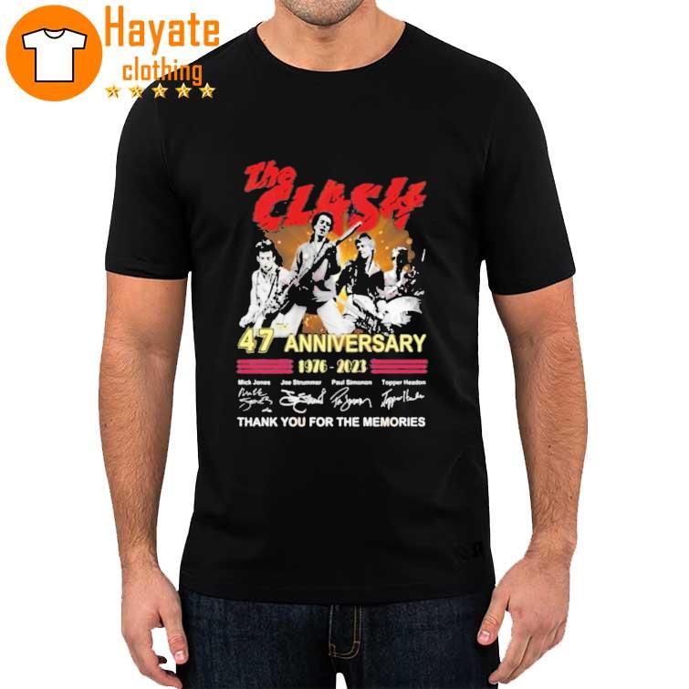 The Clash 47th Anniversary 1976–2023 Thank You For The Memories signatures Shirt
