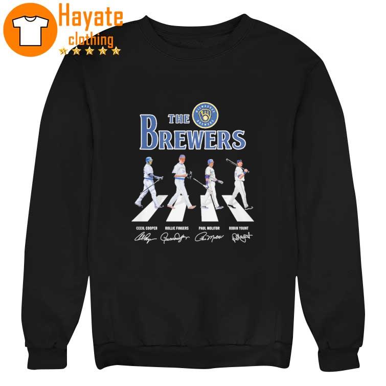 The Milwaukee Brewers Cooper Fingers Molitor and Yount abbey road signatures 2023 Shirt The Milwaukee Brewers Cooper Fingers Molitor and Yount abbey road signatures 2023 Shirt