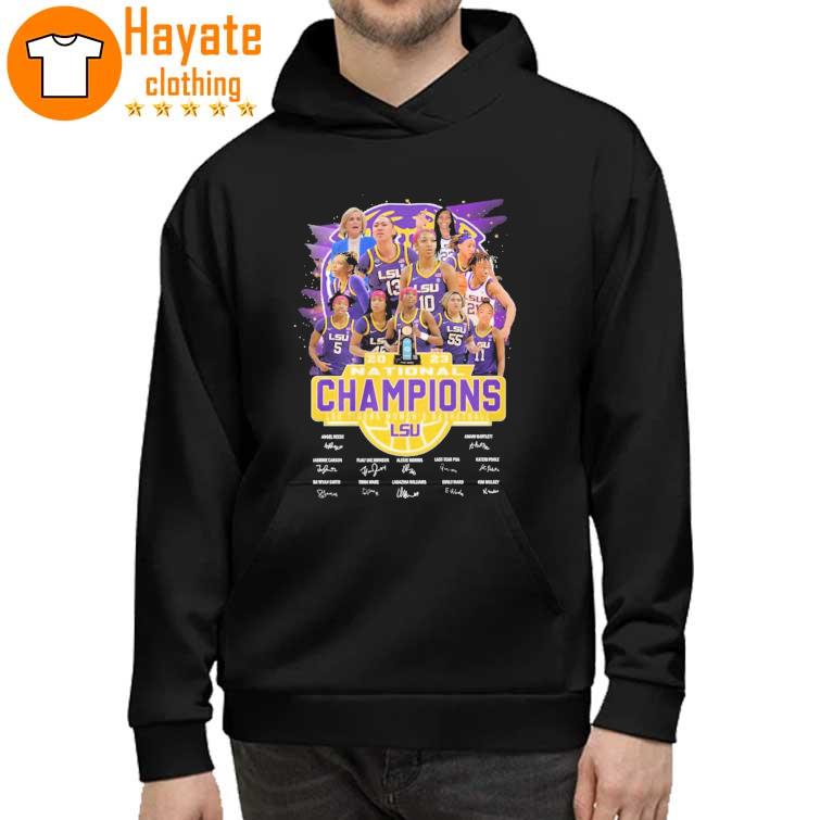 The Teams Sports LSU Tigers 2023 National Champions Women’s Basketball signatures Shirt