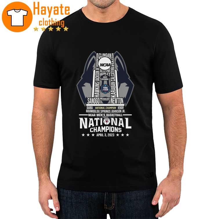 Uconn Huskies NCAA Men’s Basketball National Champions April 3 2023 Shirt