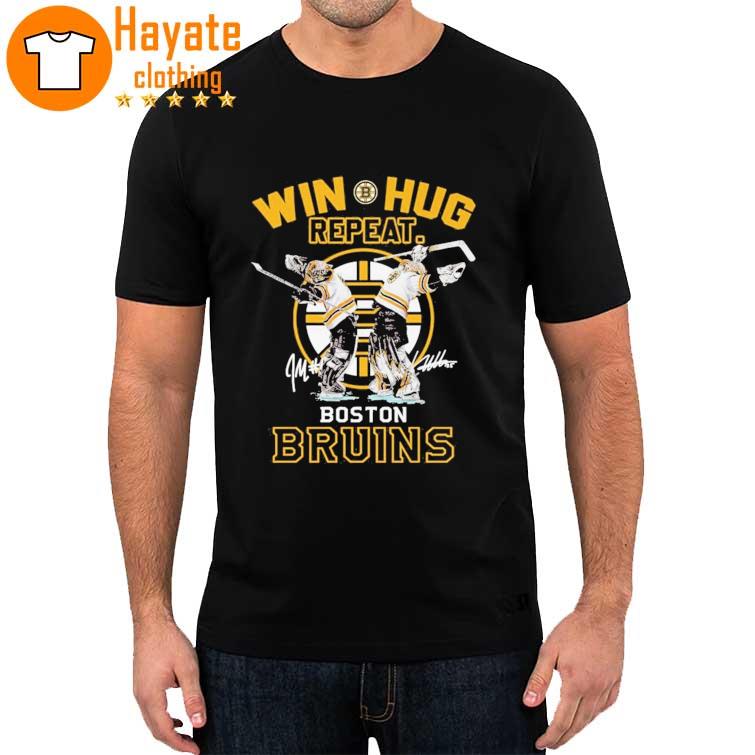 Win Hug Repeat Boston Bruins signatures Shirt