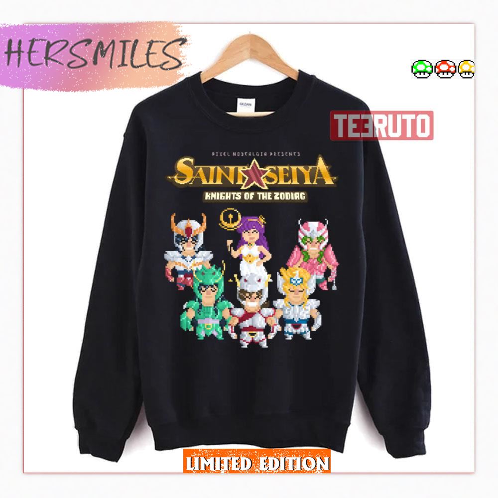 8 Bit Pixel Anime Nostalgic Saint Seiya 90s Shirt 8 Bit Pixel Anime Nostalgic Saint Seiya 90s Shirt