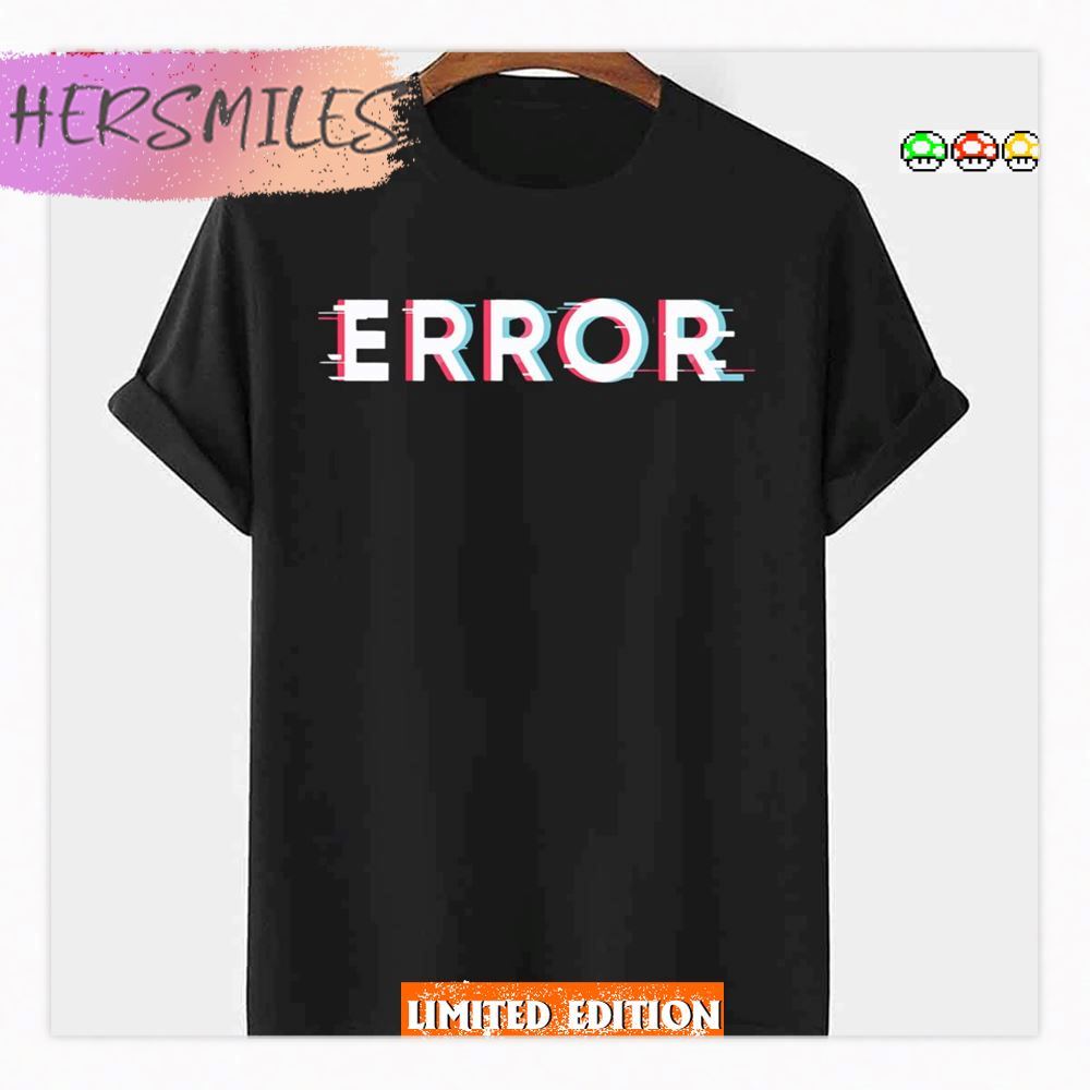 Xapolloandy Error Glitch Design Shirt