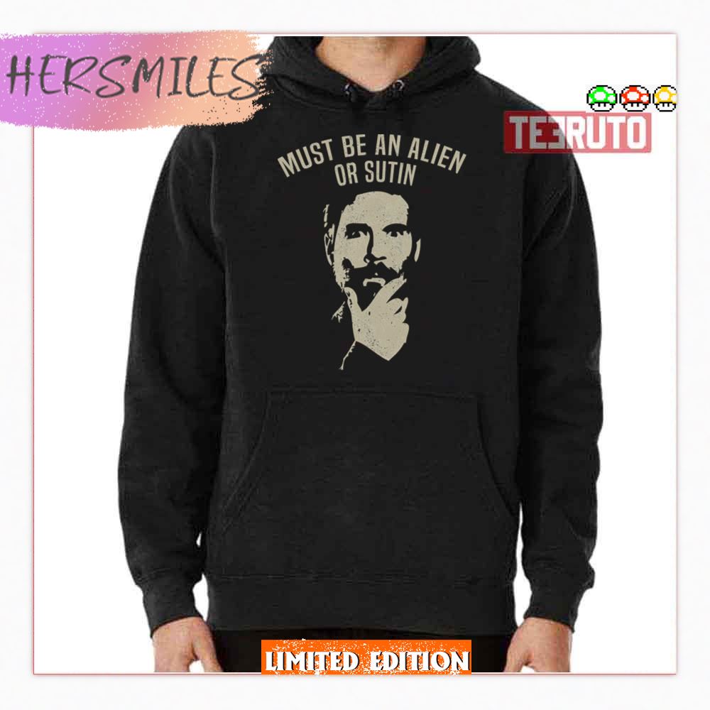 Alien Or Sutin Adam Buxton Distressed Design Shirt