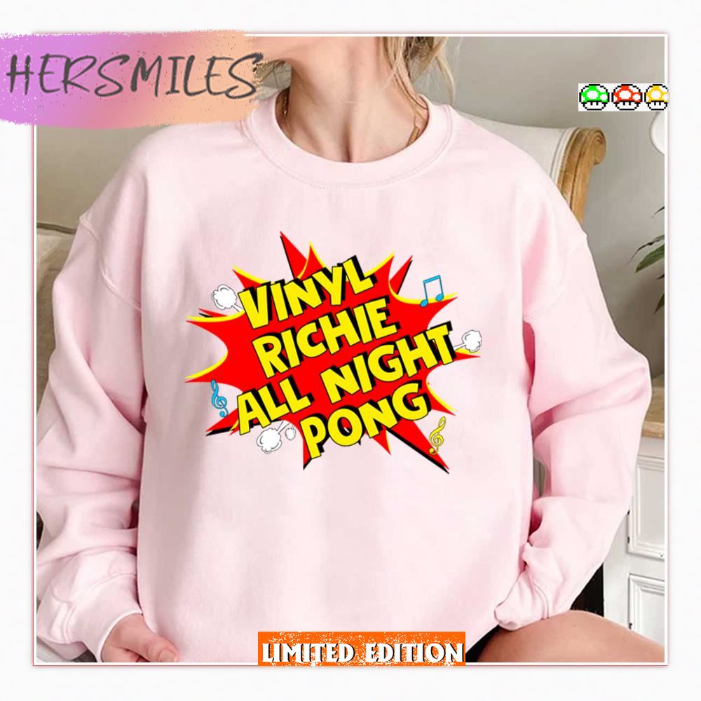 All Night Pong Vinyl Richie Shirt